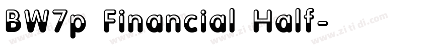 BW7p Financial Half字体转换